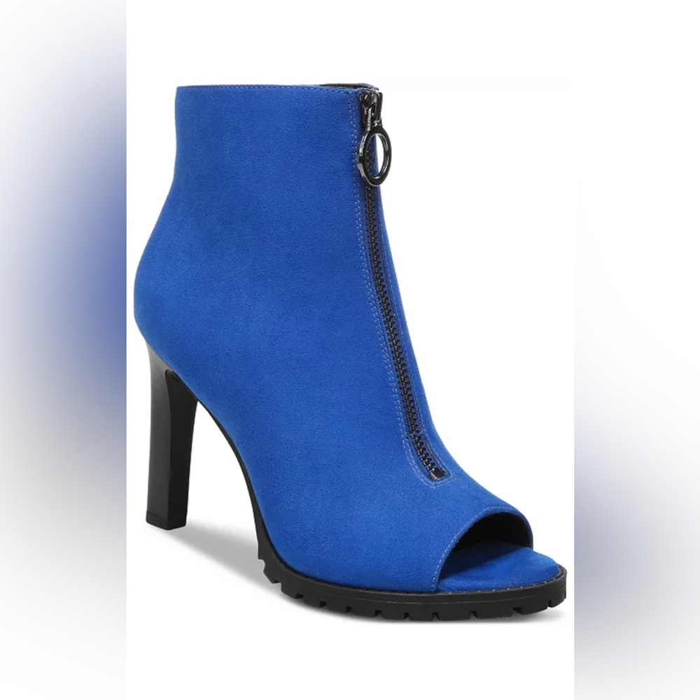 BAR III “Dillan” Peep Toe Blue Stiletto Shooties Women’s Size 8 NWT